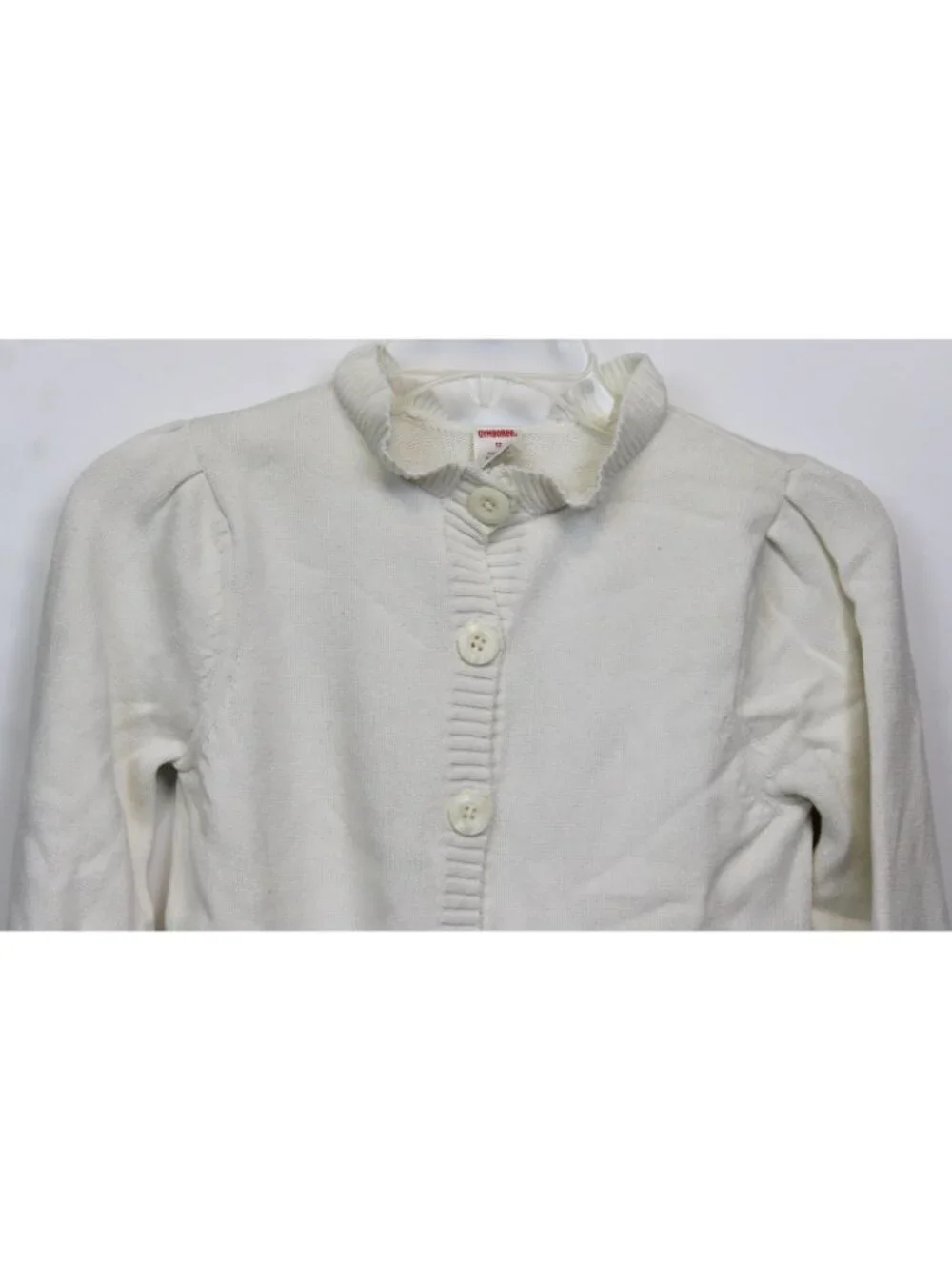 2007 Gymboree Equestrian Club Dress sz 12 White Cardigan Sweater Horse Ruffle Co